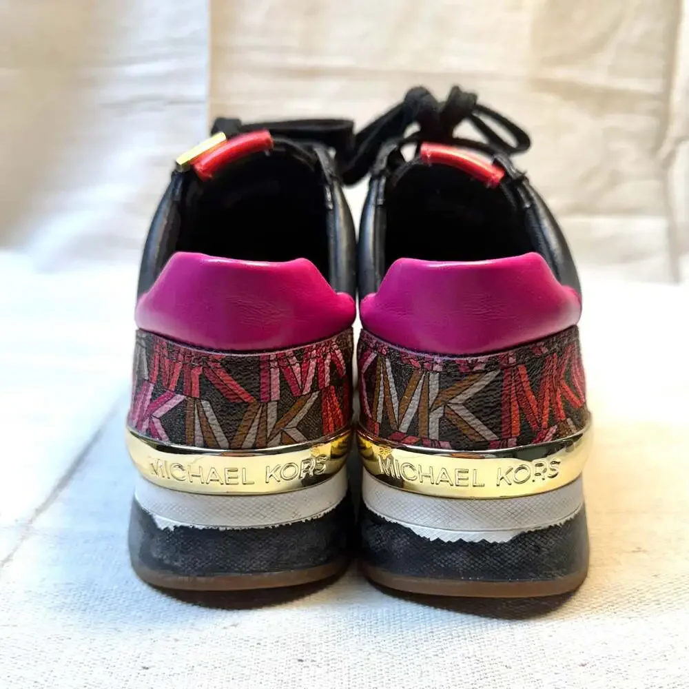 Michael Kors Allie Sig Semi Lux Sneakers Brown Multi